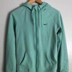 Teal Nike Zip Up hoodie